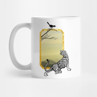 The tiger and the bird. Mug